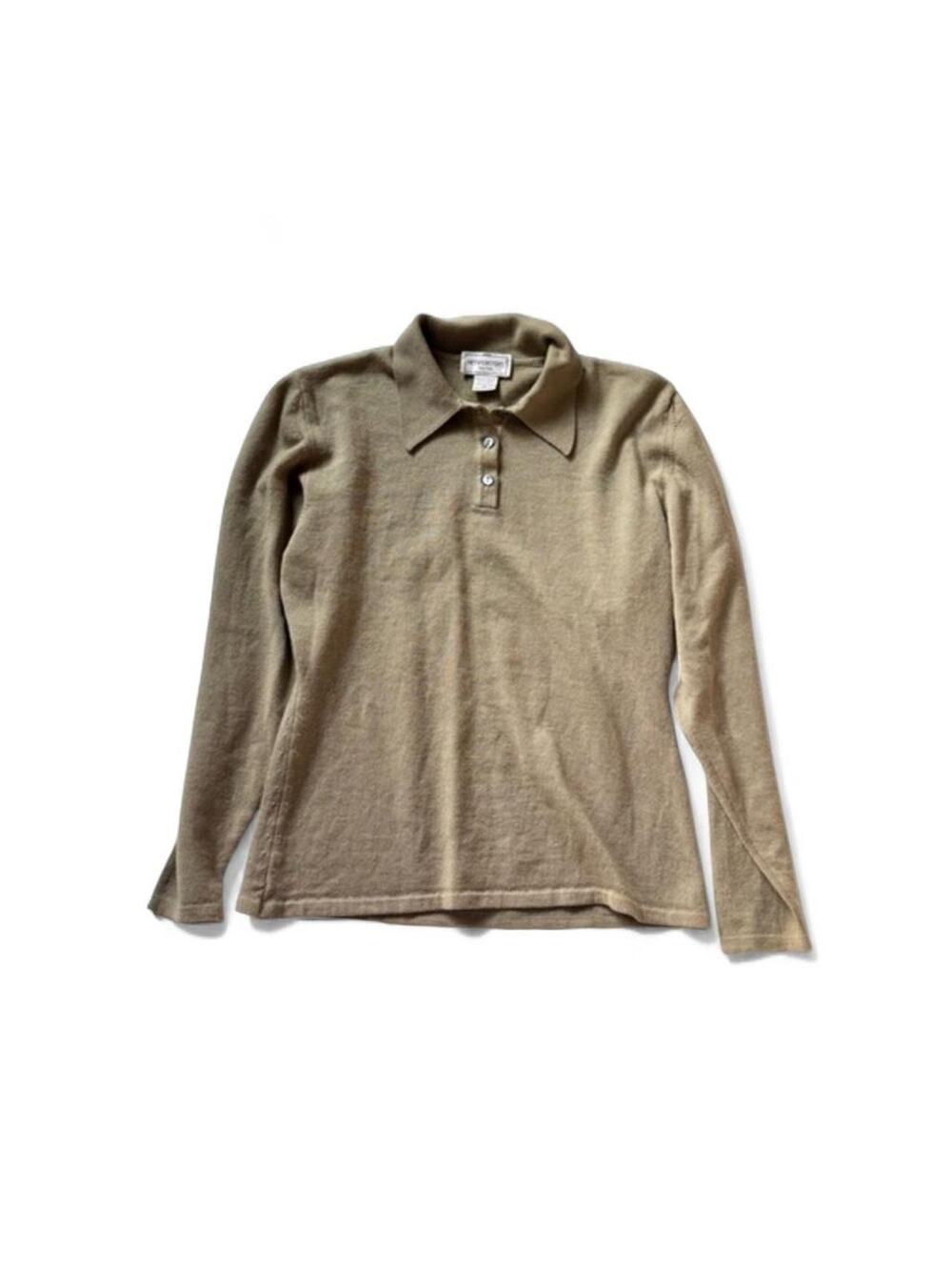 Chic minimalist Vintage wool henri bendel top